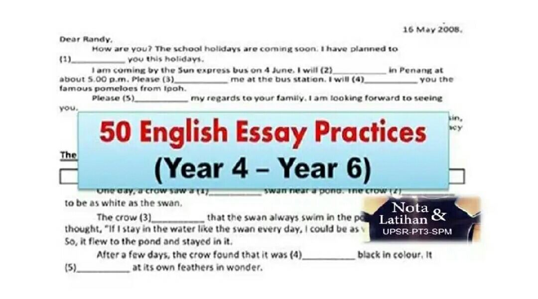 year 4 english essay topics